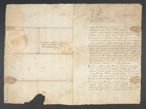 Old manuscript artifact