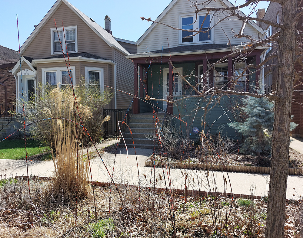 Garden installation, April 8
