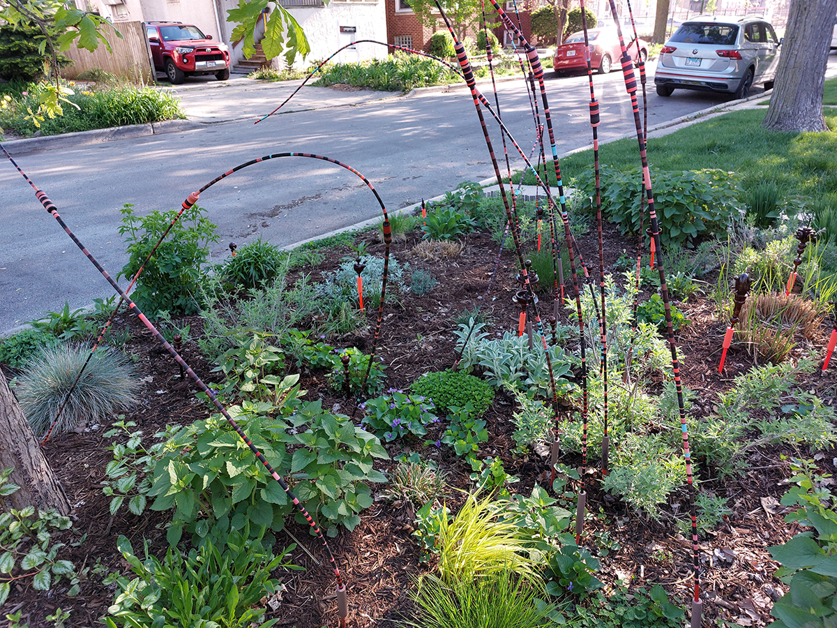 Garden installation, May 1