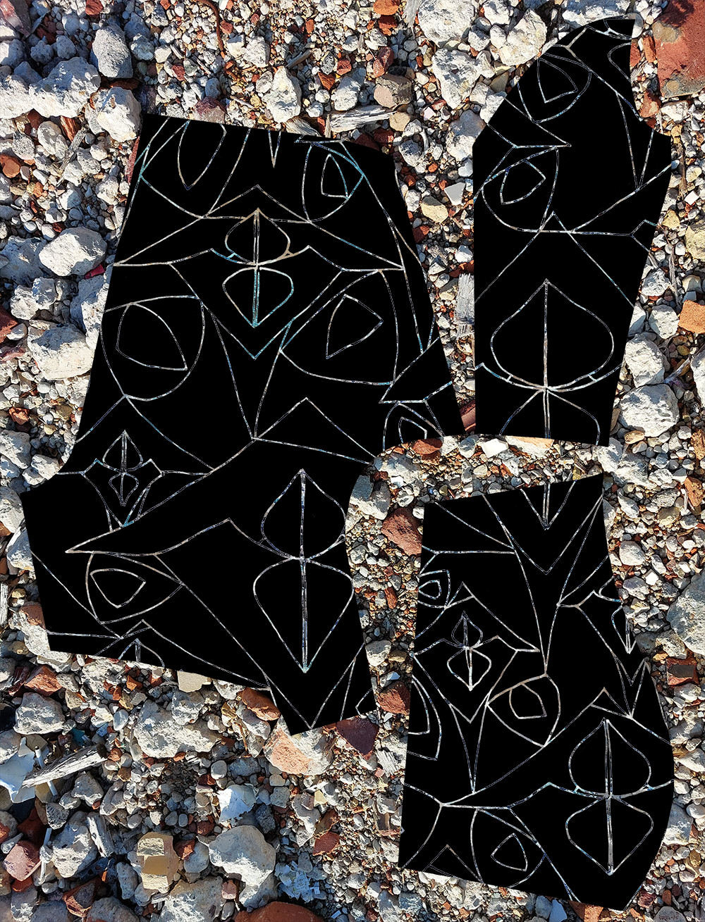 EC Brown: template patterns over hospital rubble