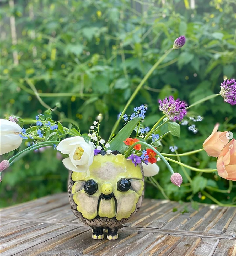 May Queen ceramic sculpture