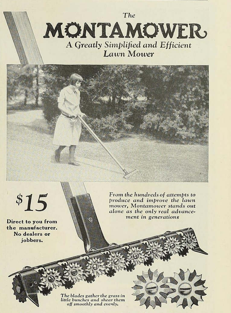 Vintage ad for Montamower