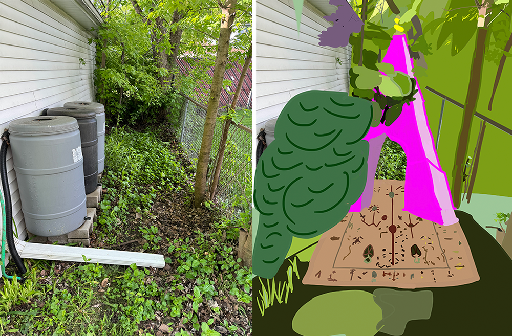 Rain barrels and superimposition