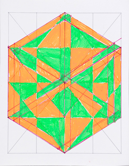 Tom Burtonwood drawing: A Cube is a Rectangle (003)