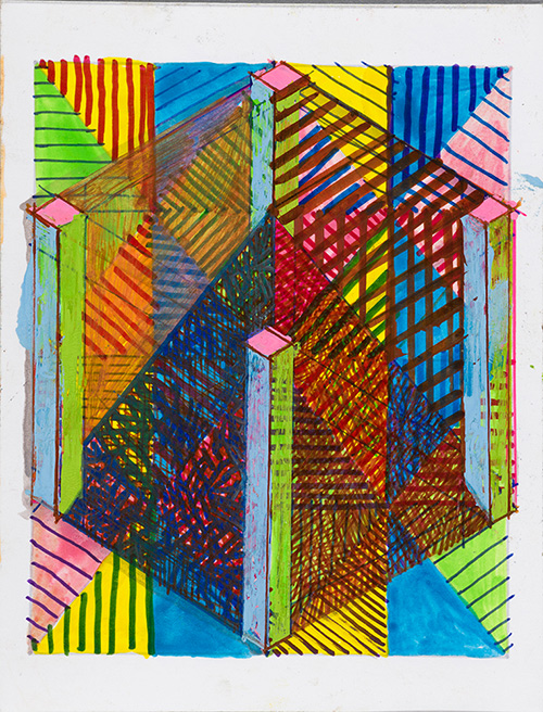 Tom Burtonwood drawing: A Cube is a Rectangle (029)
