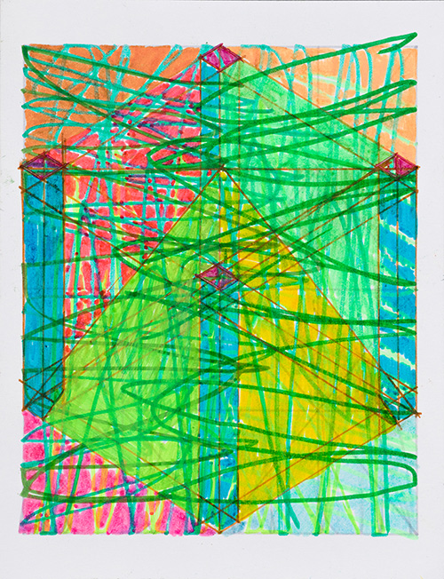 Tom Burtonwood drawing: A Cube is a Rectangle (033)