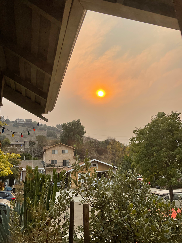 The first day of the fires