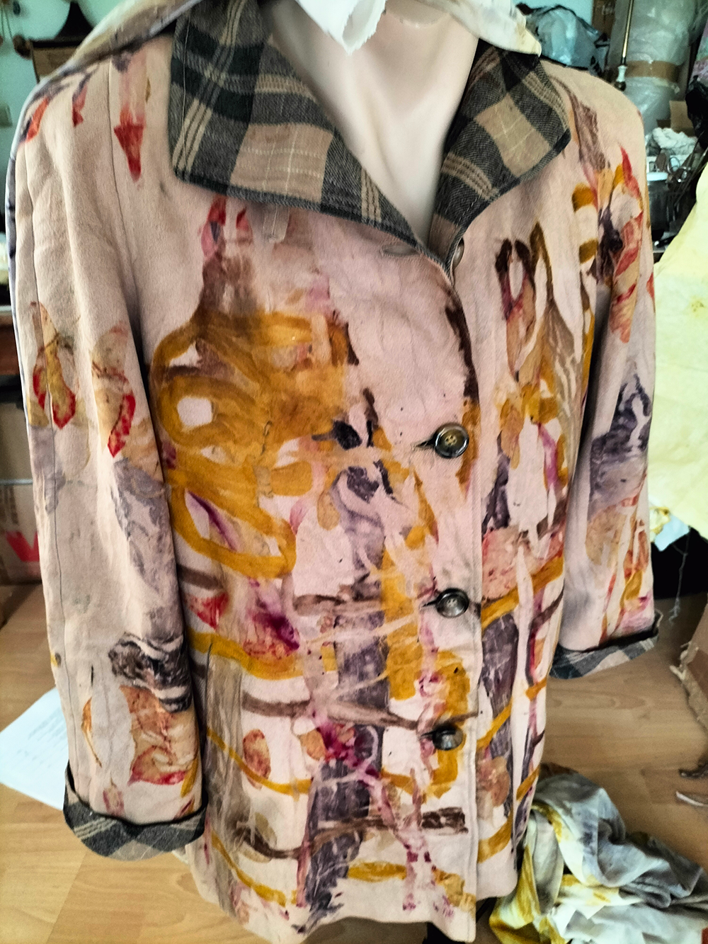 Micki Tschur: eco-printed fabric
