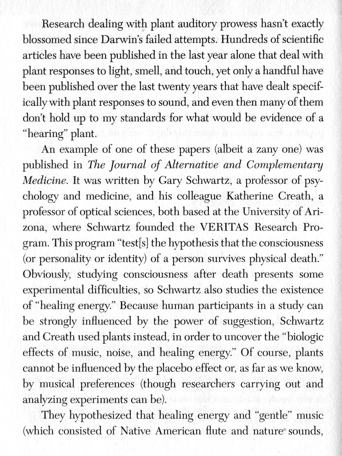 Excerpt from What a Plant Knows, Daniel Chamovitz