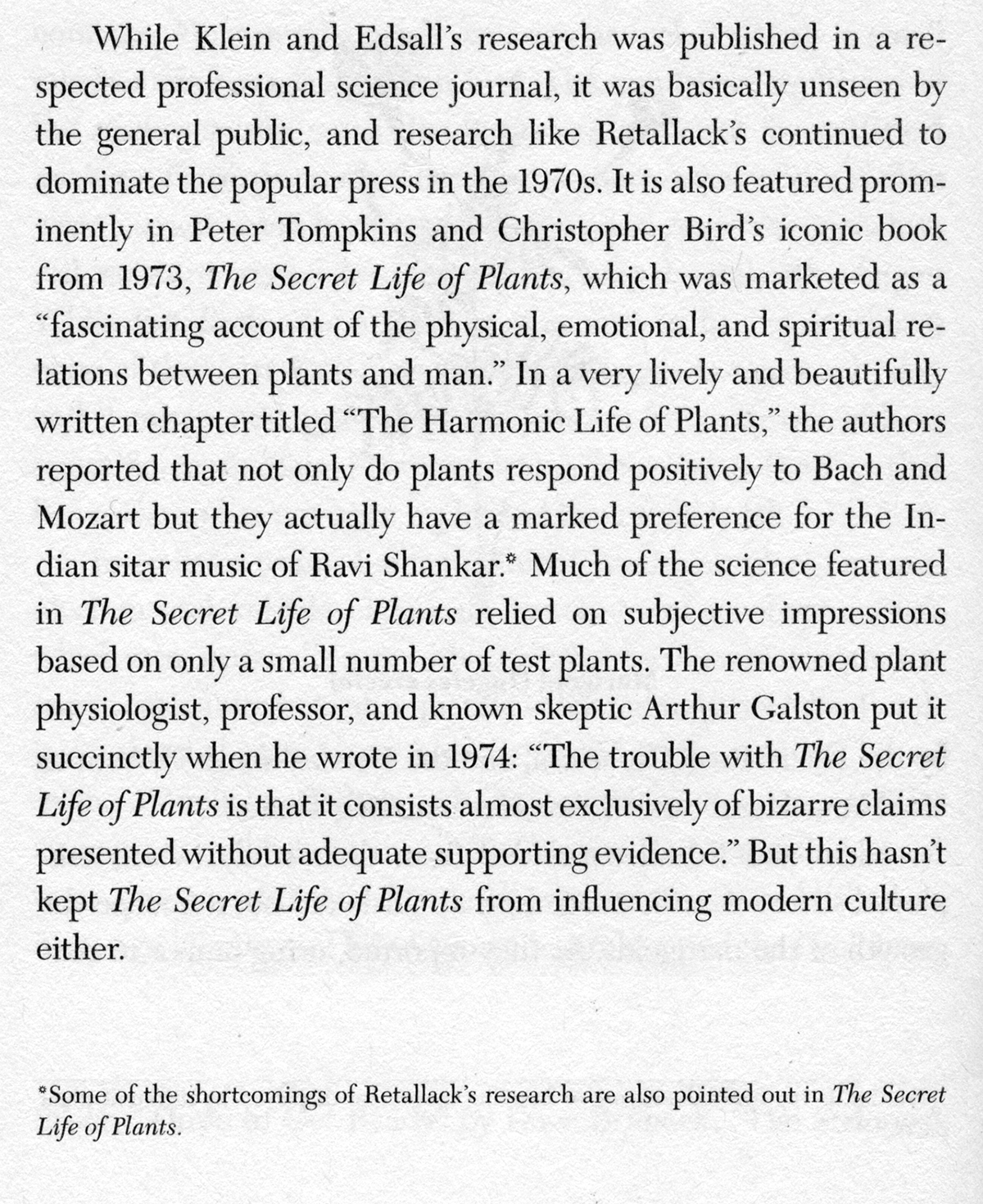 Excerpt from What a Plant Knows, Daniel Chamovitz